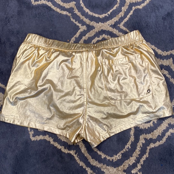 ASOS Gold Swim Shorts Size XL - Picture 3 of 8